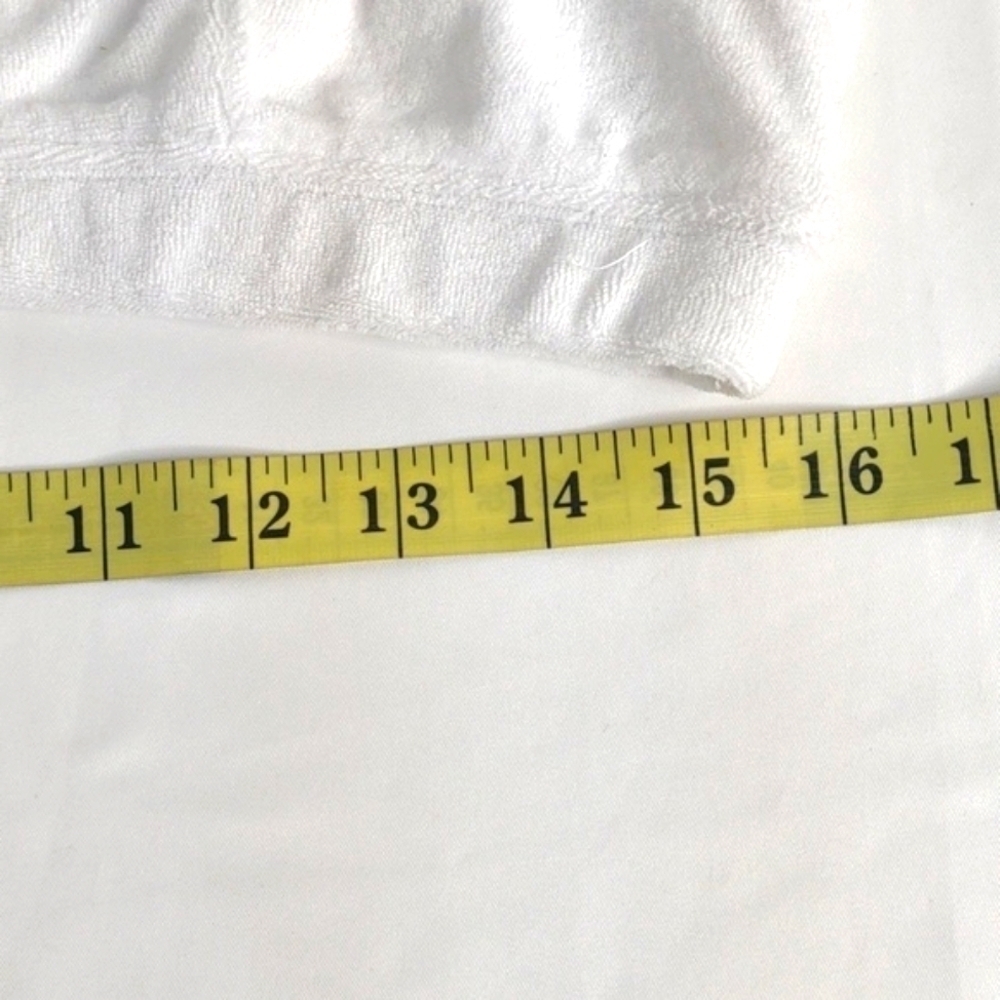 Offline by aerie White lined terry cloth sleeveless crop, size Large, NWT - Picture 9 of 10